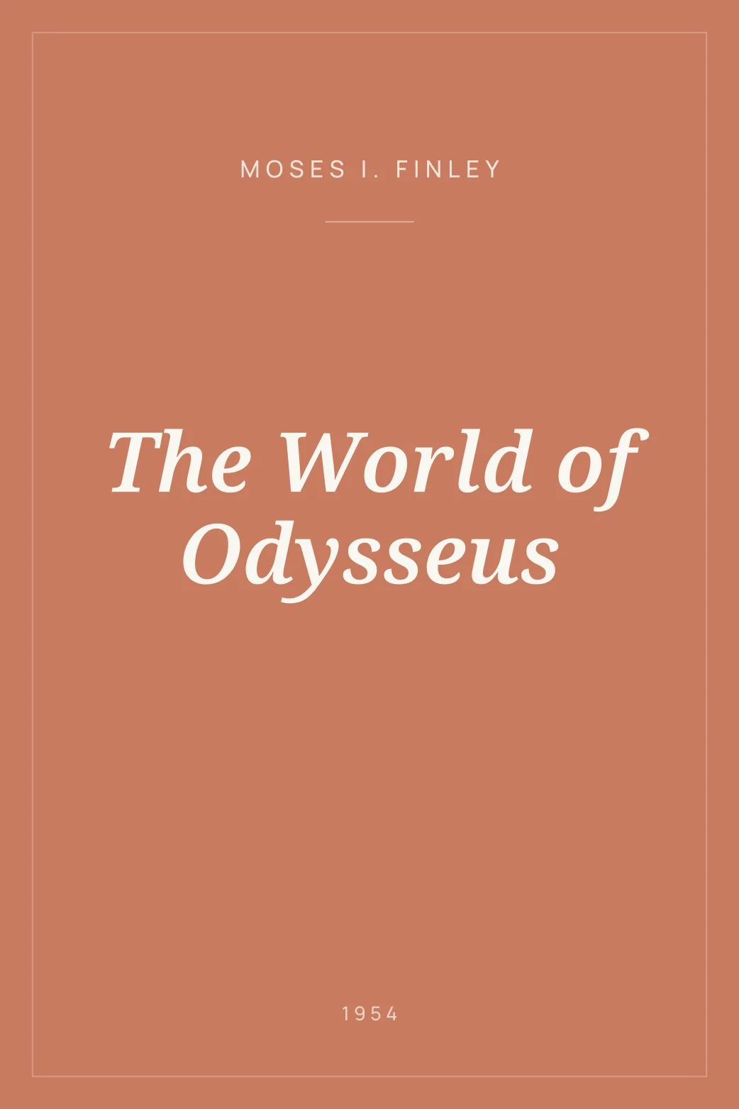 Portada de The World of Odysseus