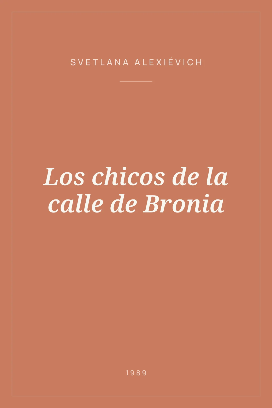 Portada de Los chicos de la calle de Bronia