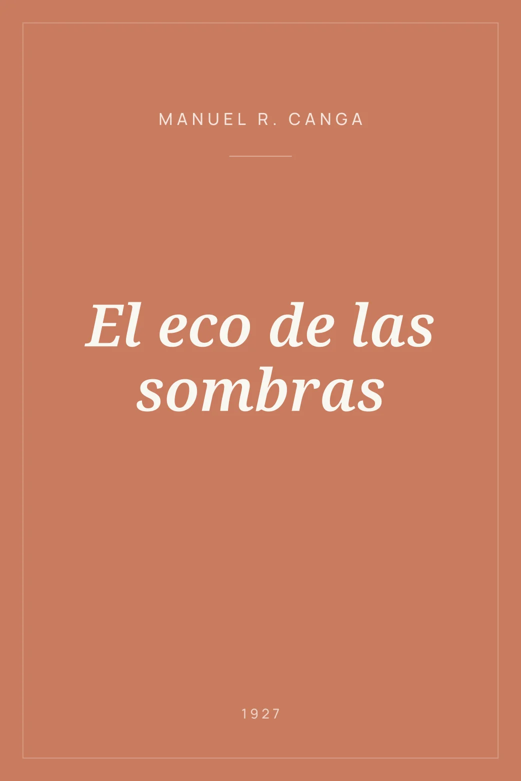 Portada de El eco de las sombras