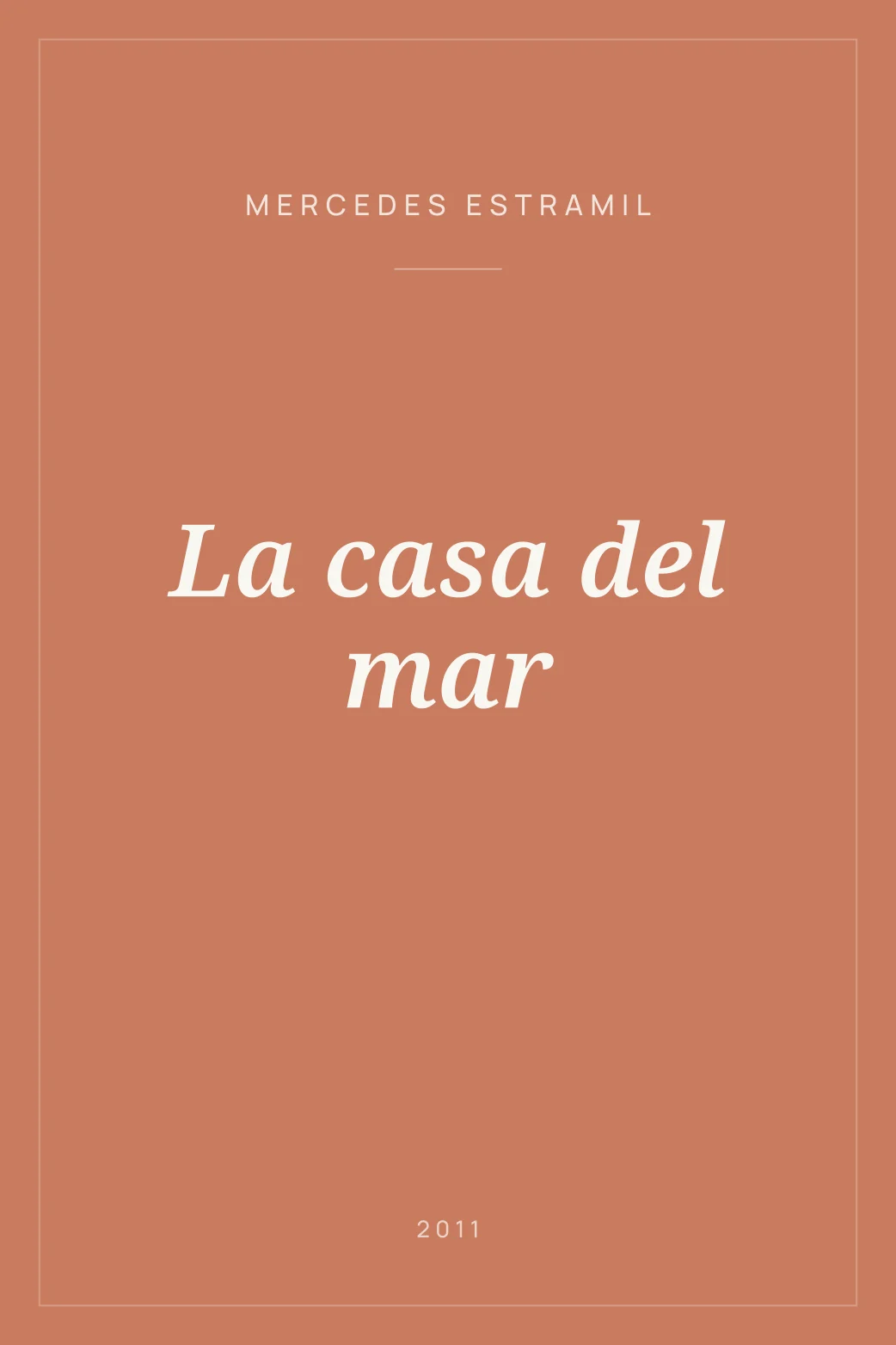 Portada de La casa del mar