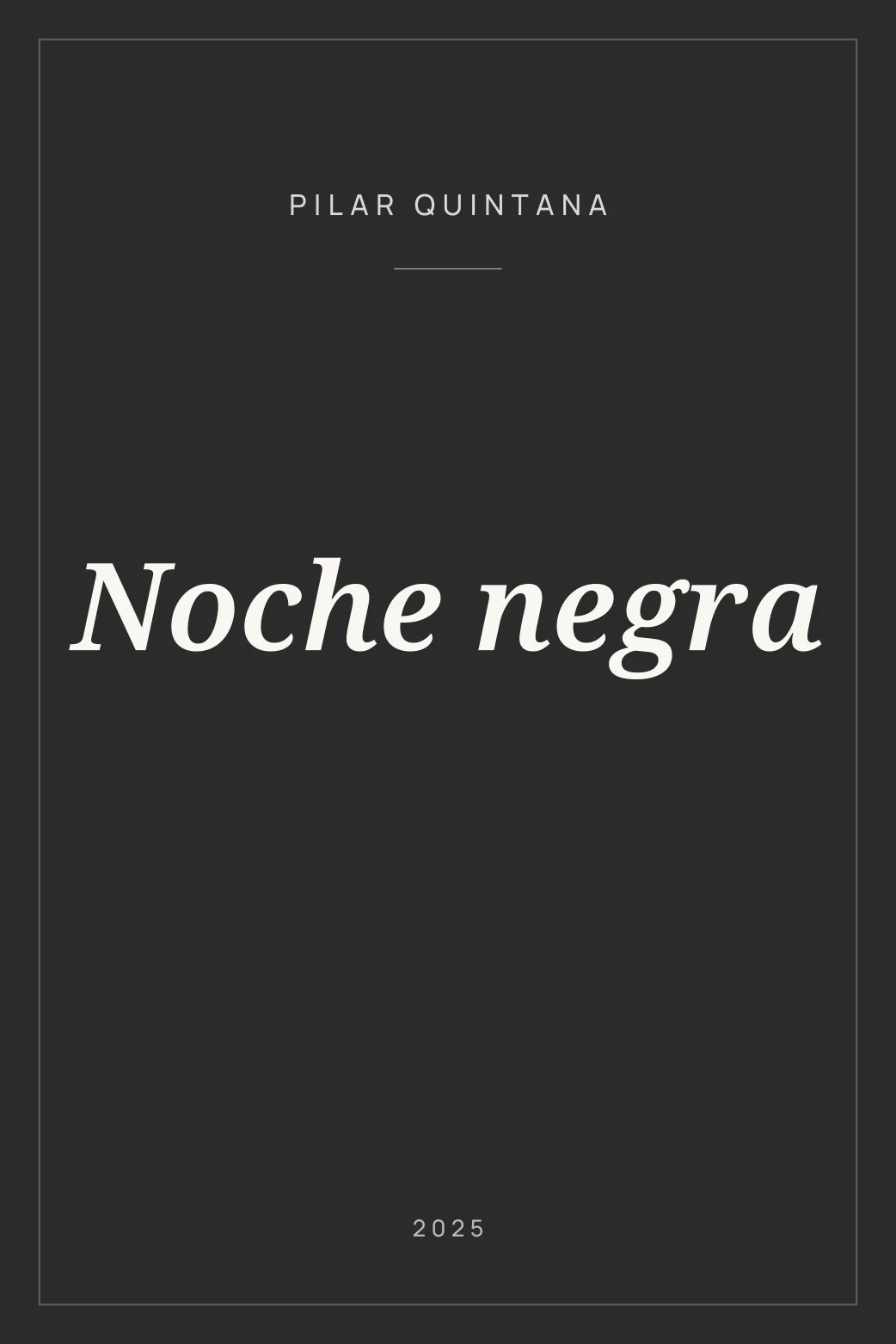 Portada de Noche negra