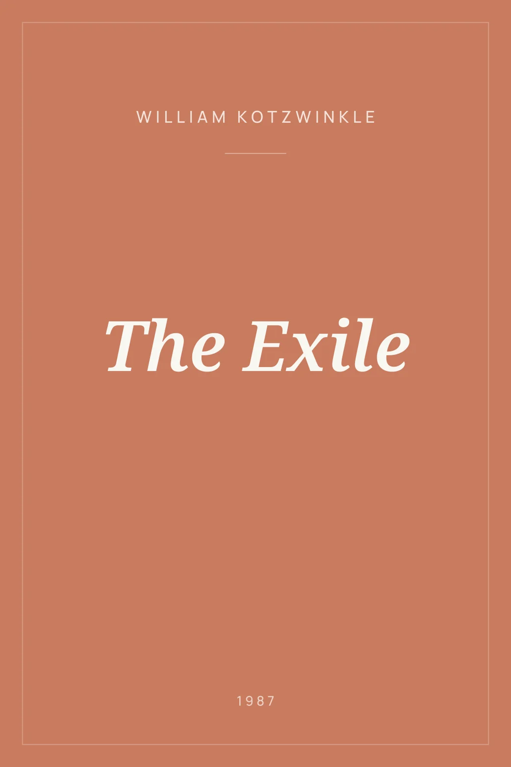 Portada de The Exile