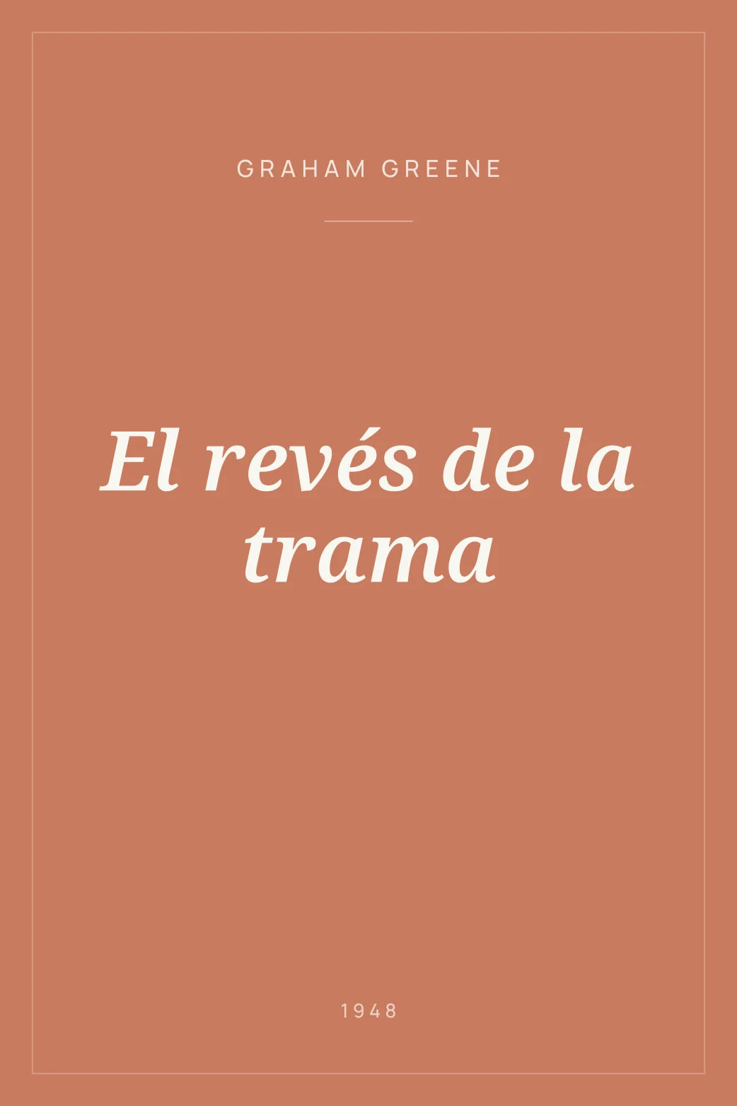 Portada de El revés de la trama