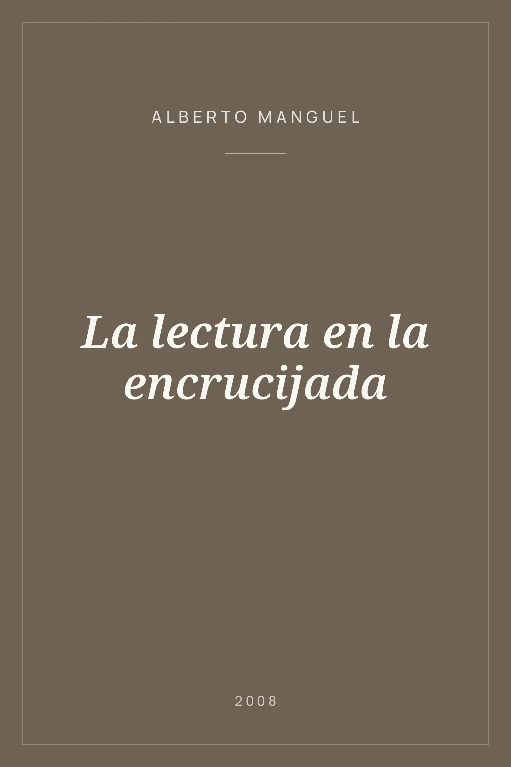 Portada de La lectura en la encrucijada