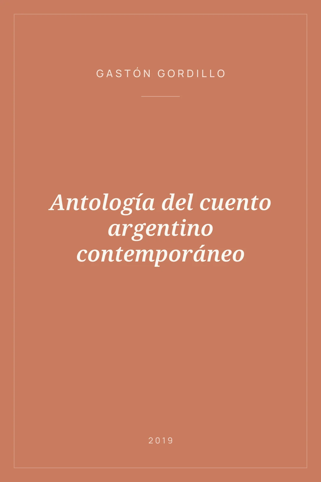 Portada de Antología del cuento argentino contemporáneo