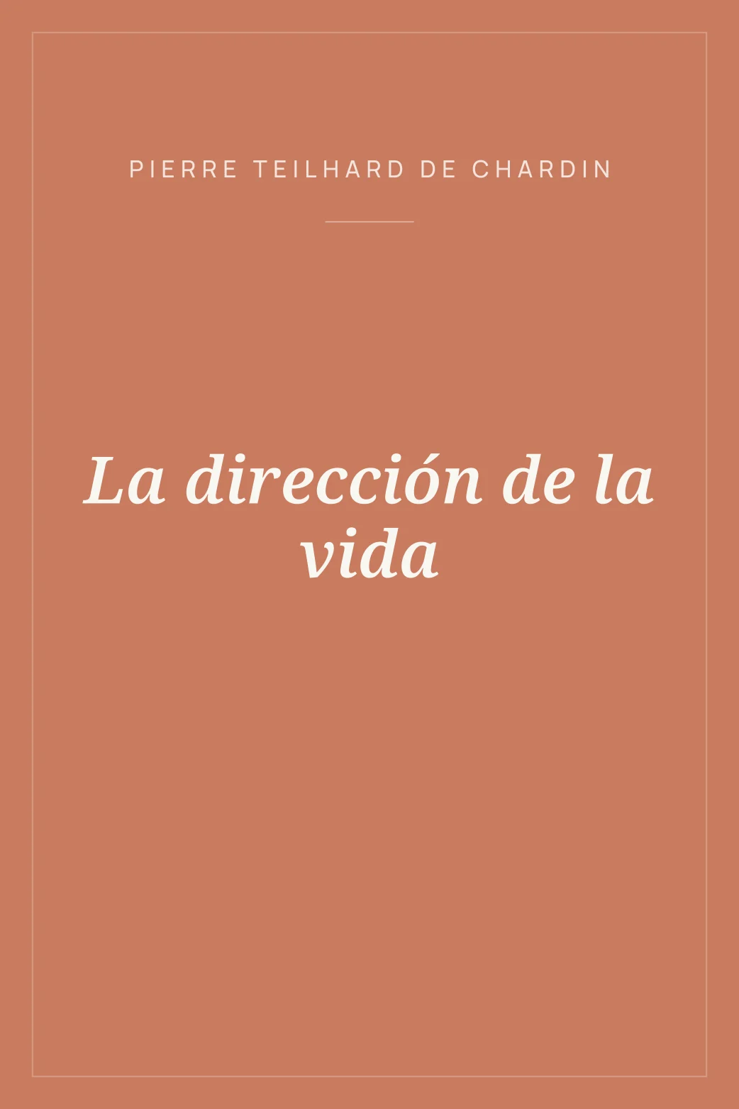 Portada de La dirección de la vida