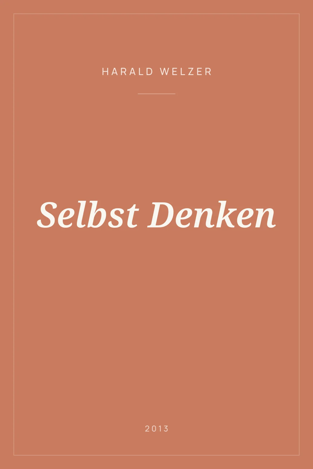Portada de Selbst Denken