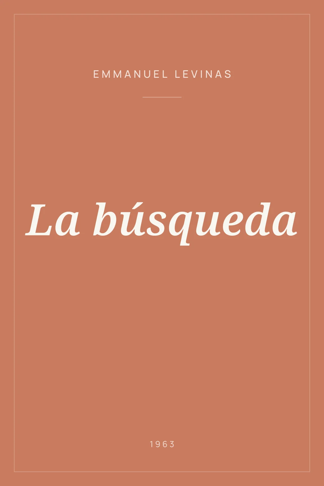 Portada de La búsqueda