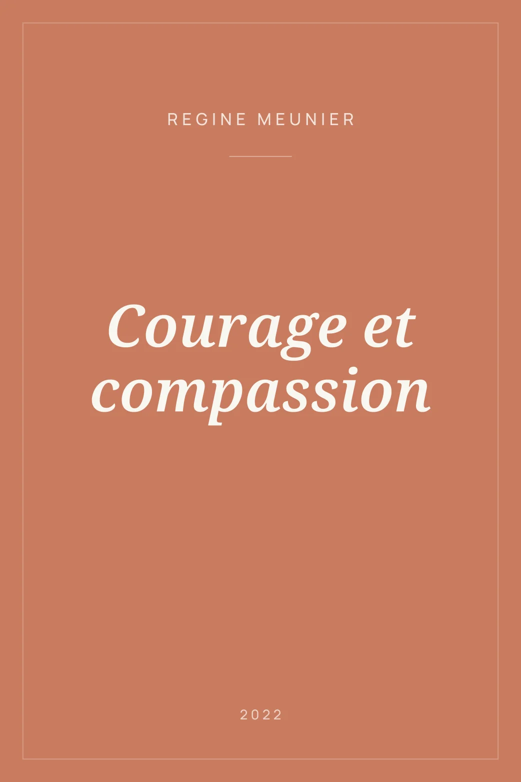 Portada de Courage et compassion