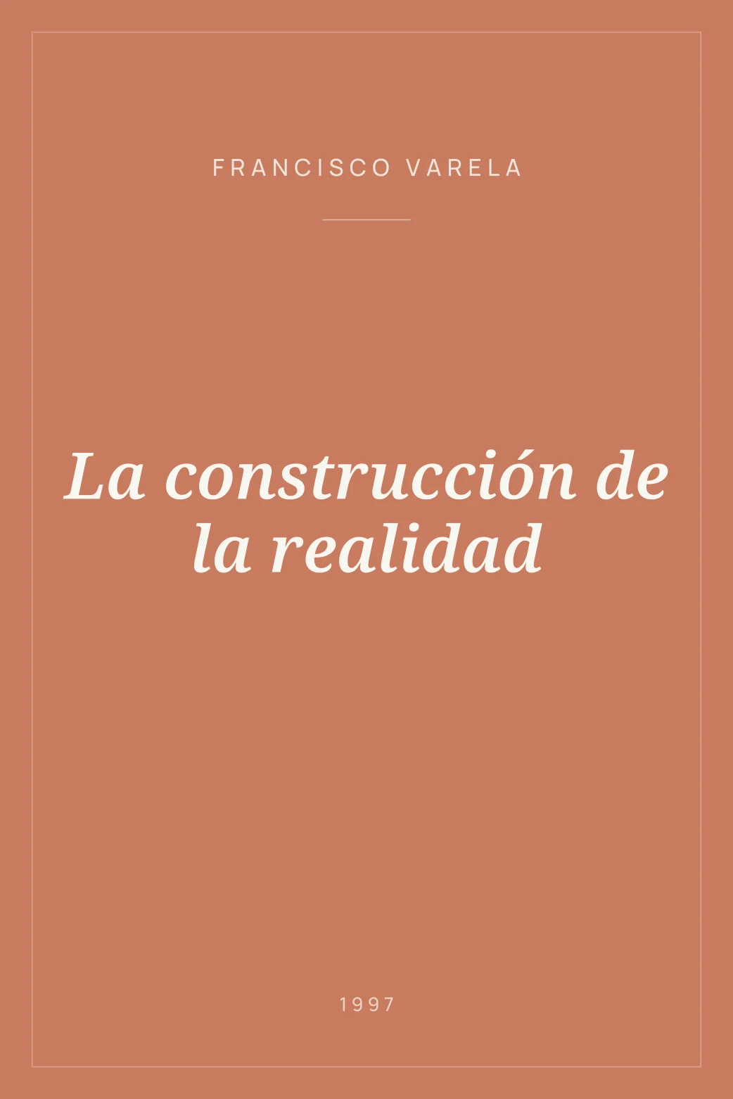 Portada de La construcción de la realidad