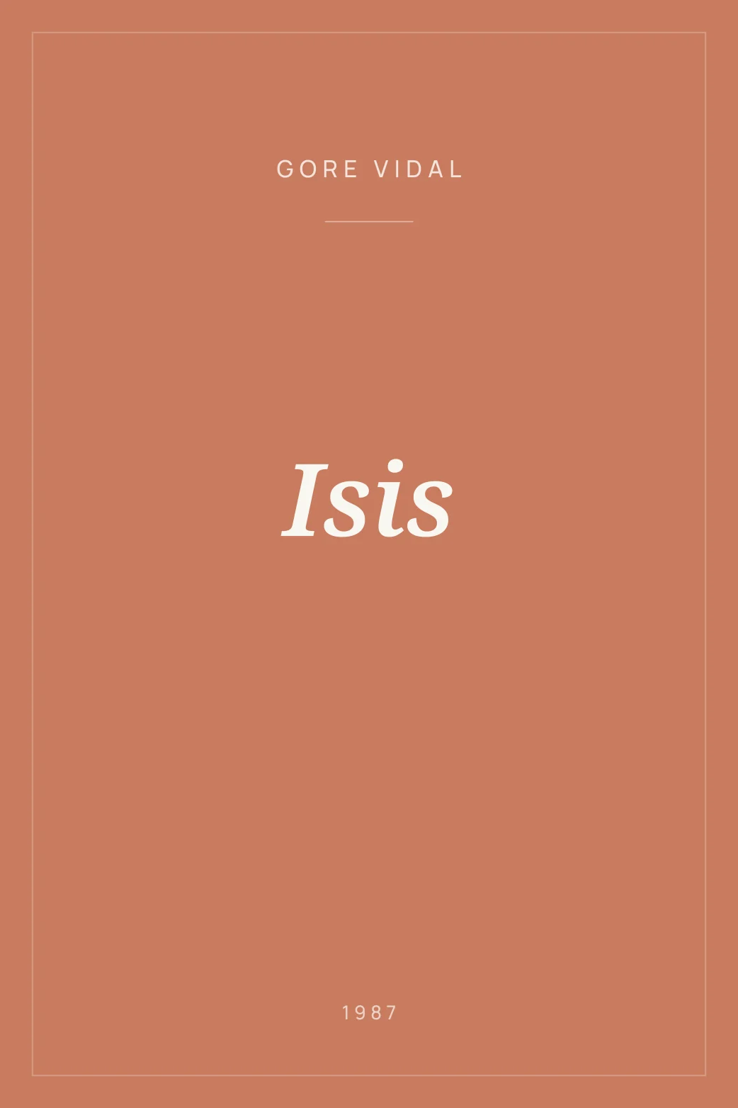 Portada de Isis