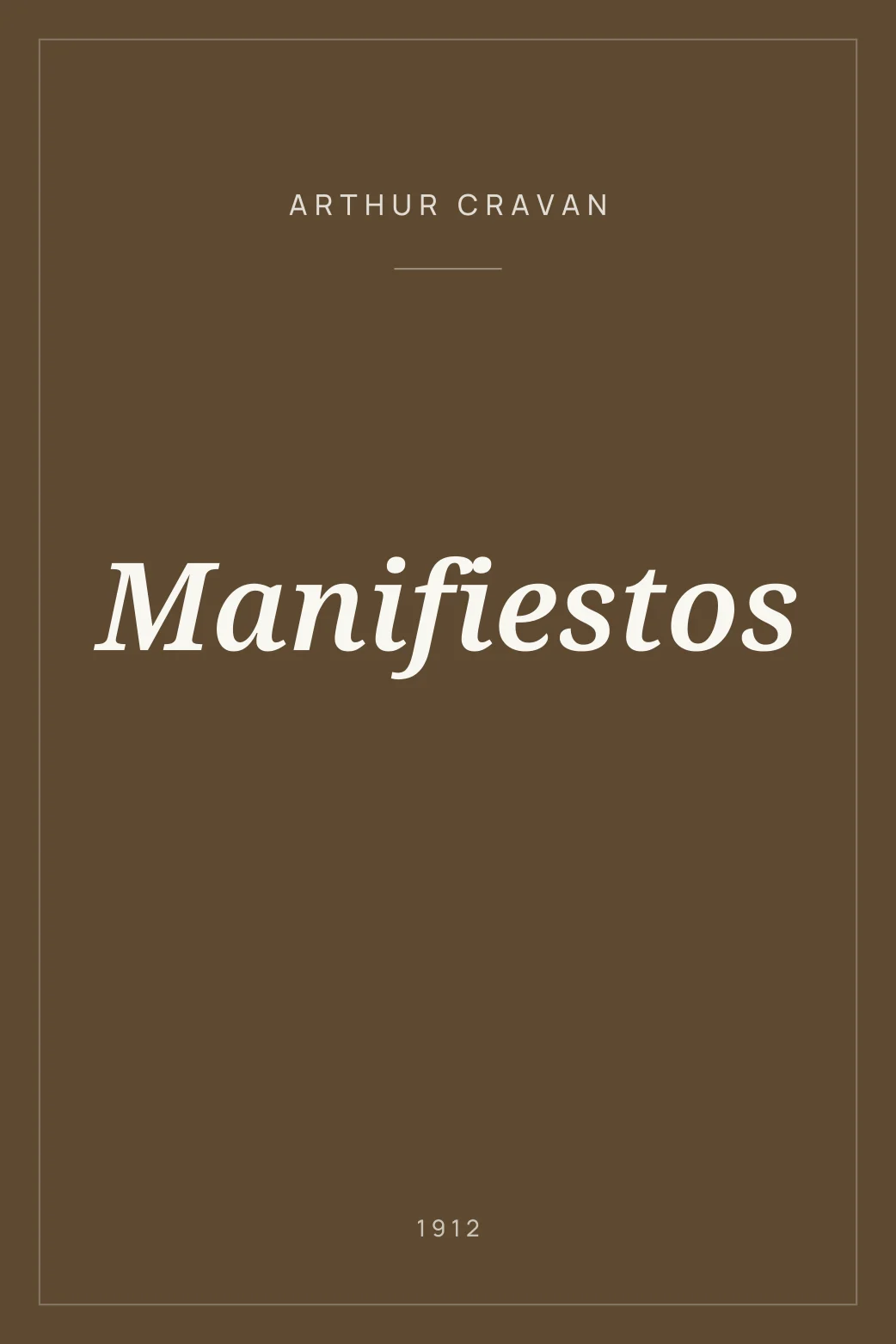 Portada de Manifiestos