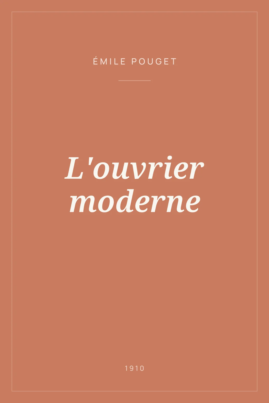 Portada de L'ouvrier moderne