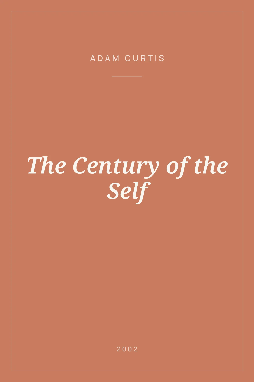Portada de The Century of the Self