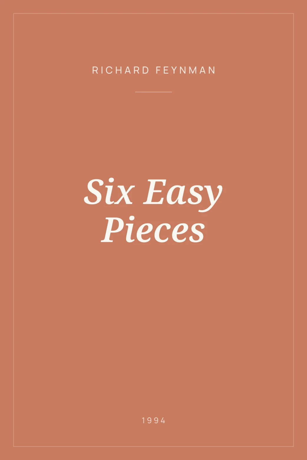 Portada de Six Easy Pieces