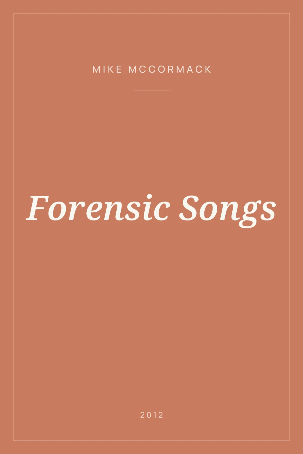 Portada de Forensic Songs