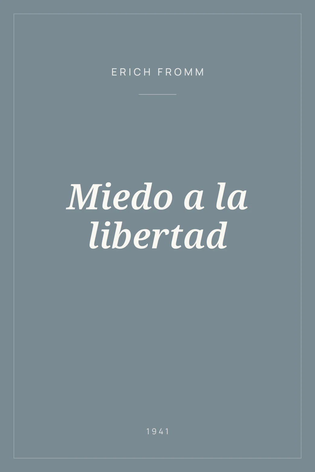 Portada de Miedo a la libertad