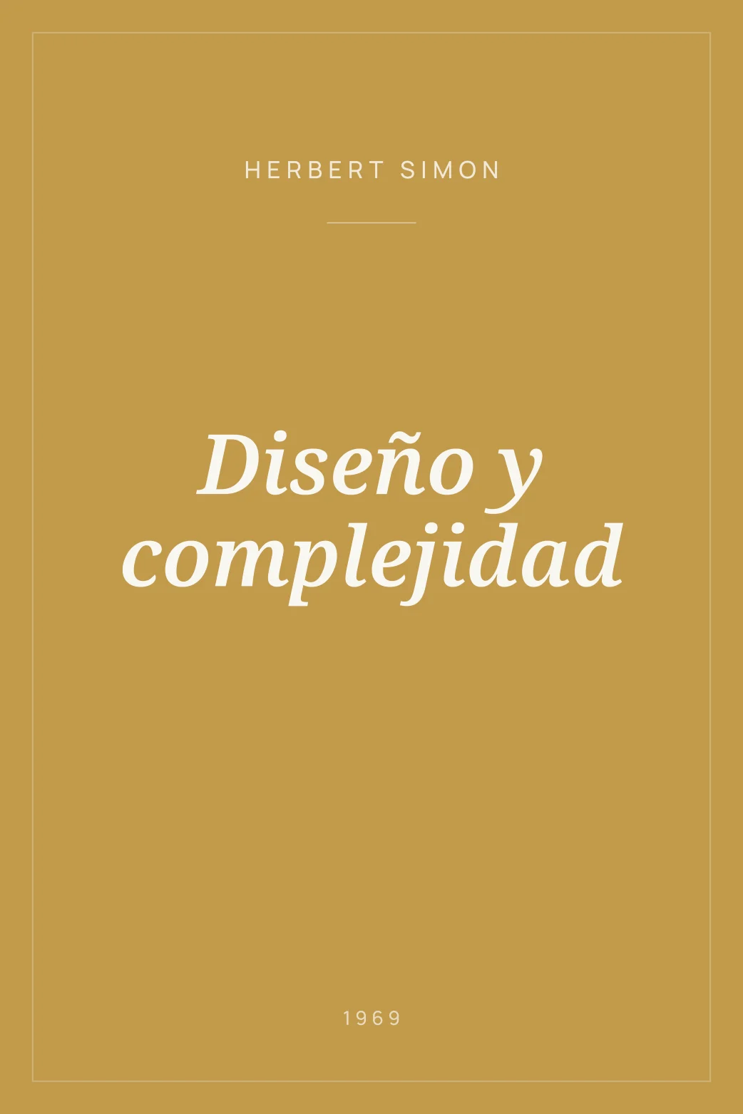 Portada de Diseño y complejidad