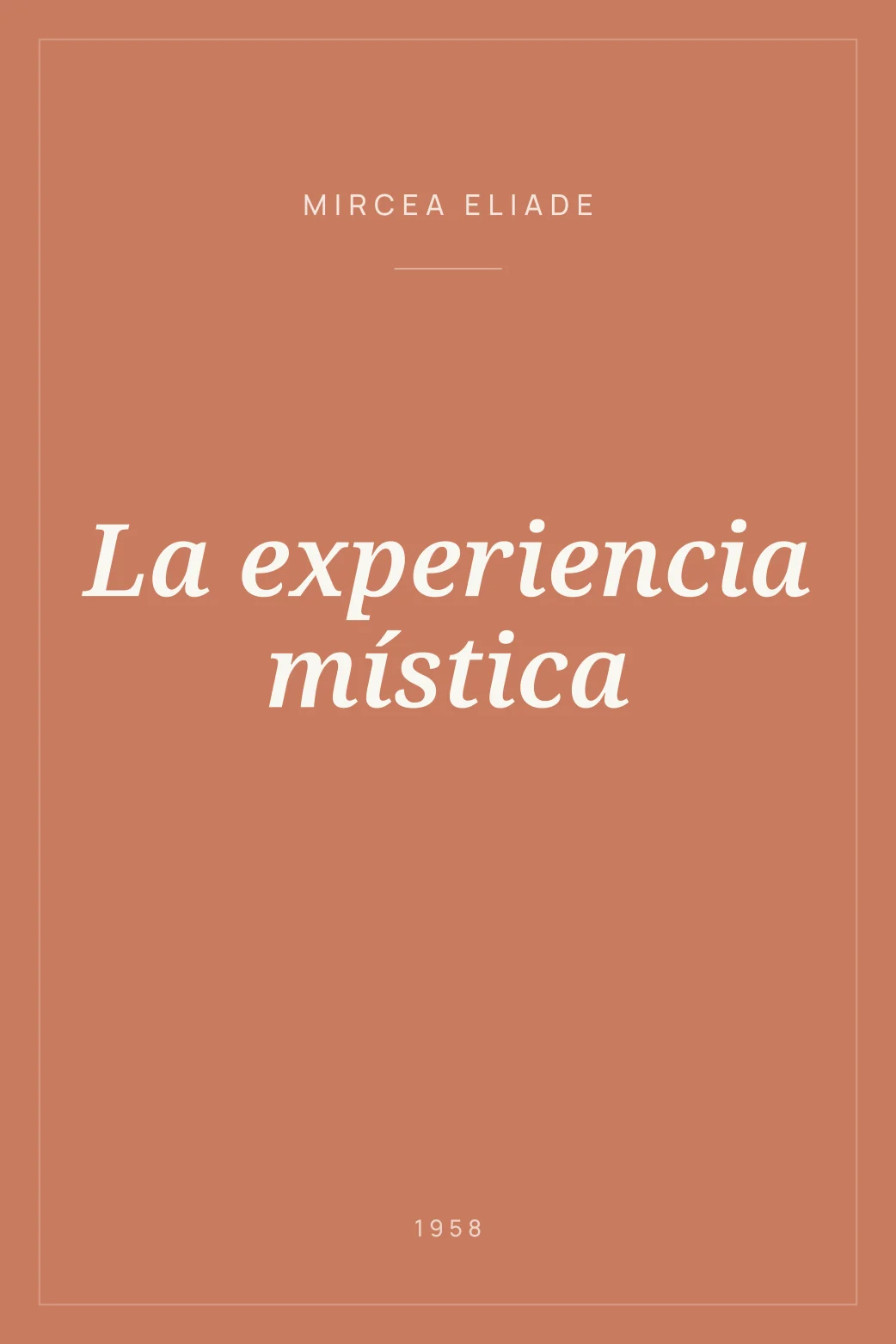Portada de La experiencia mística