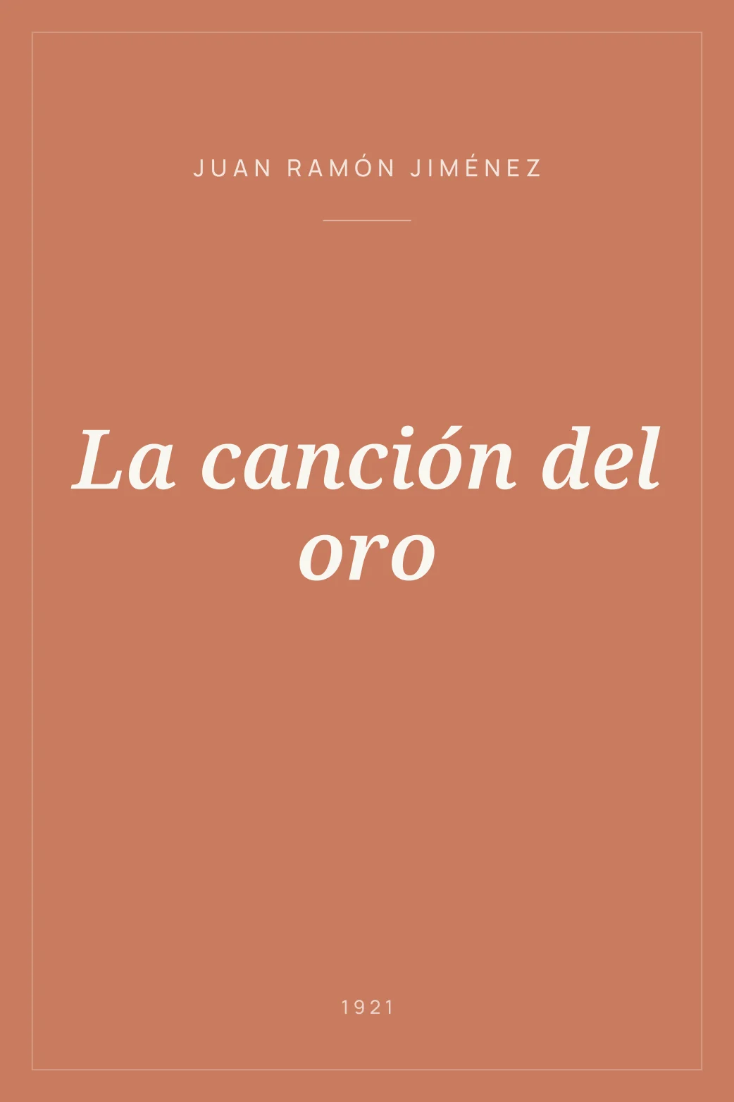 Portada de La canción del oro