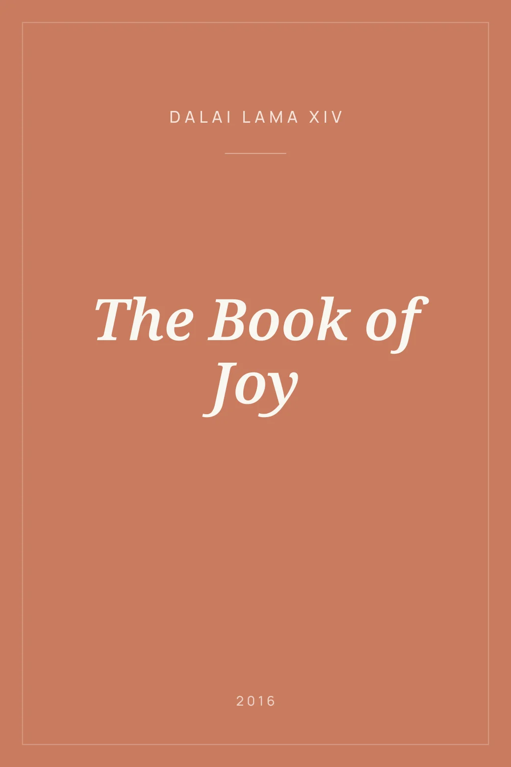 Portada de The Book of Joy