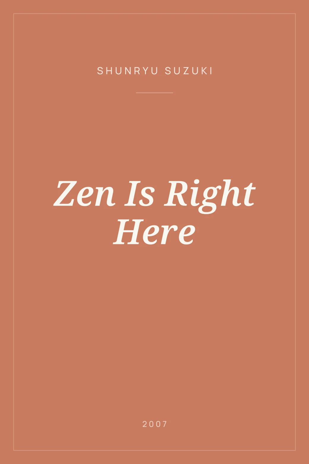 Portada de Zen Is Right Here