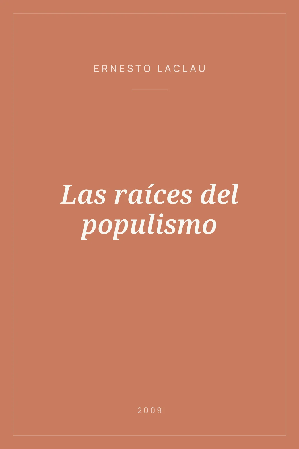 Portada de Las raíces del populismo
