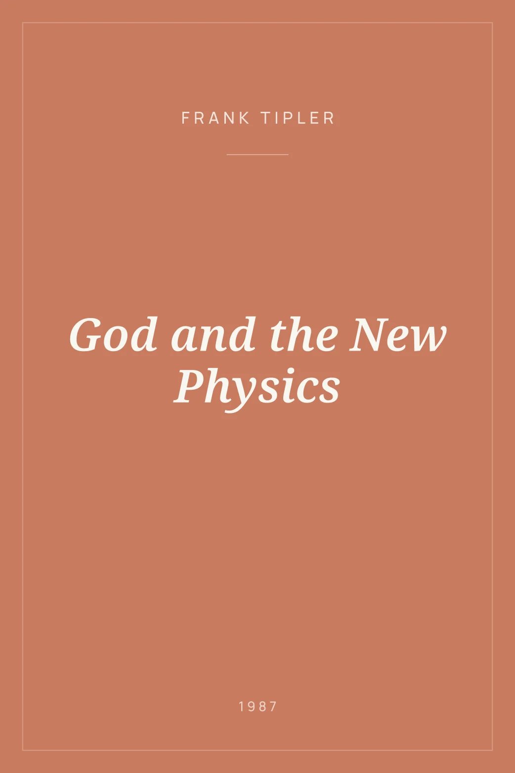 Portada de God and the New Physics