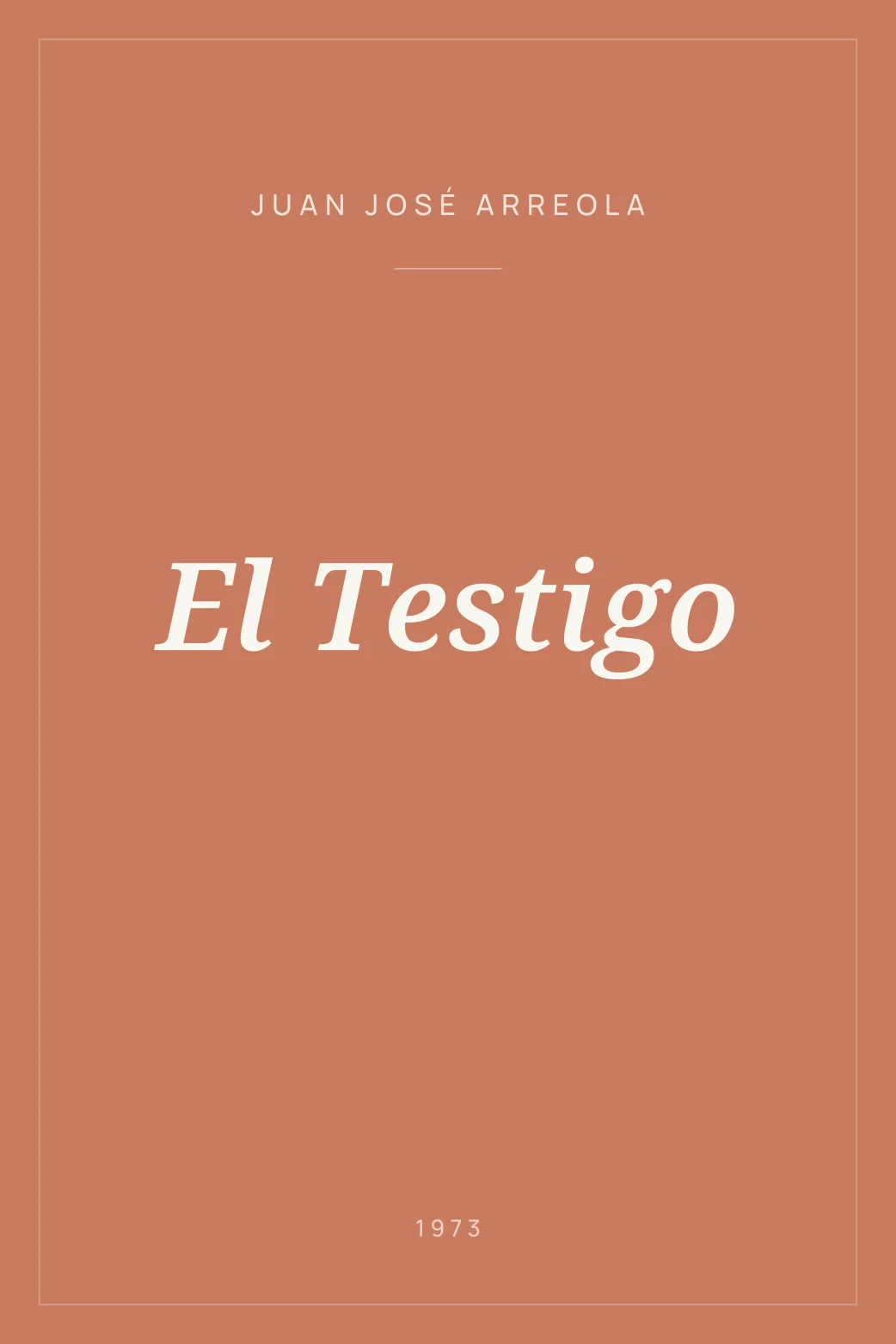 Portada de El Testigo