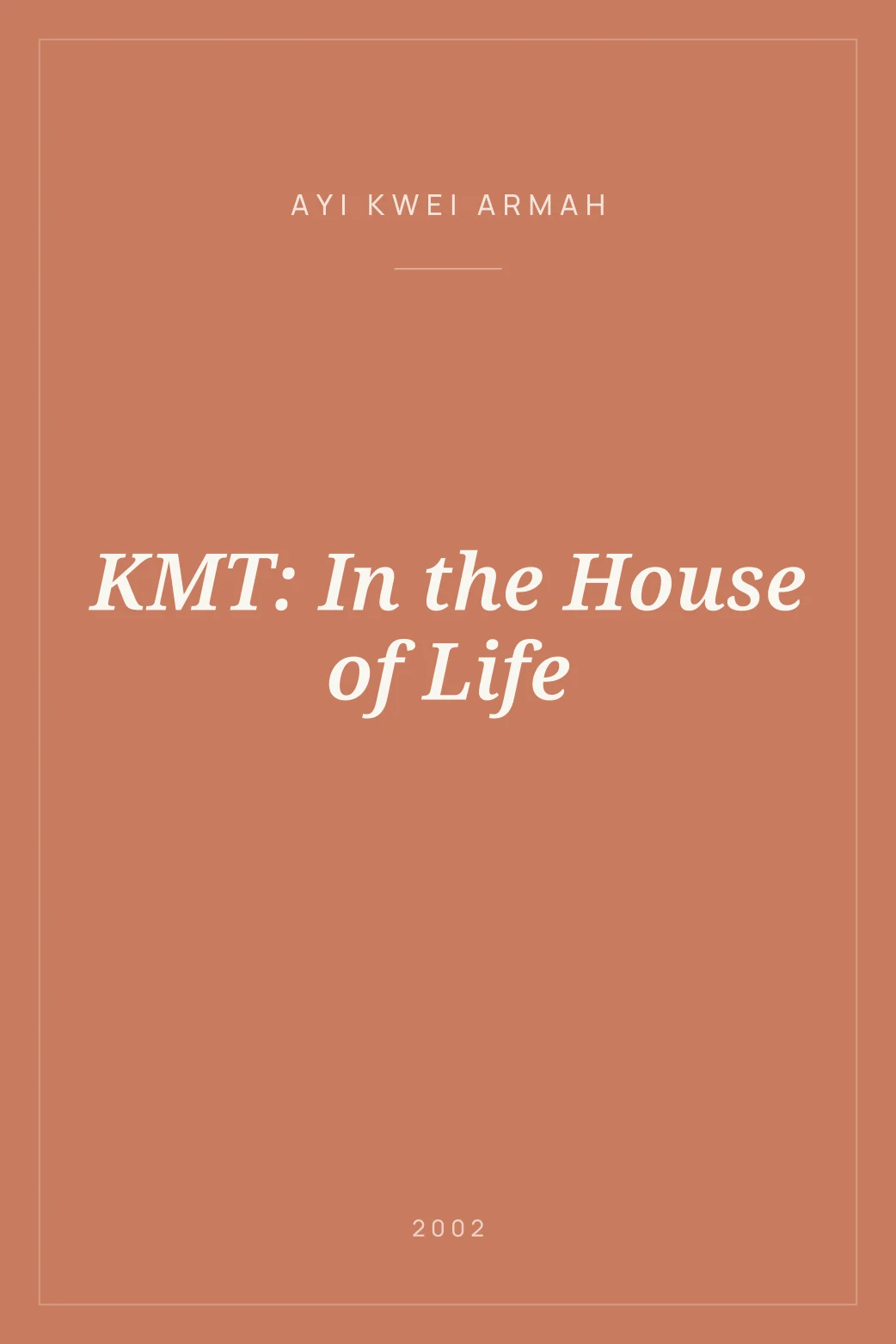Portada de KMT: In the House of Life