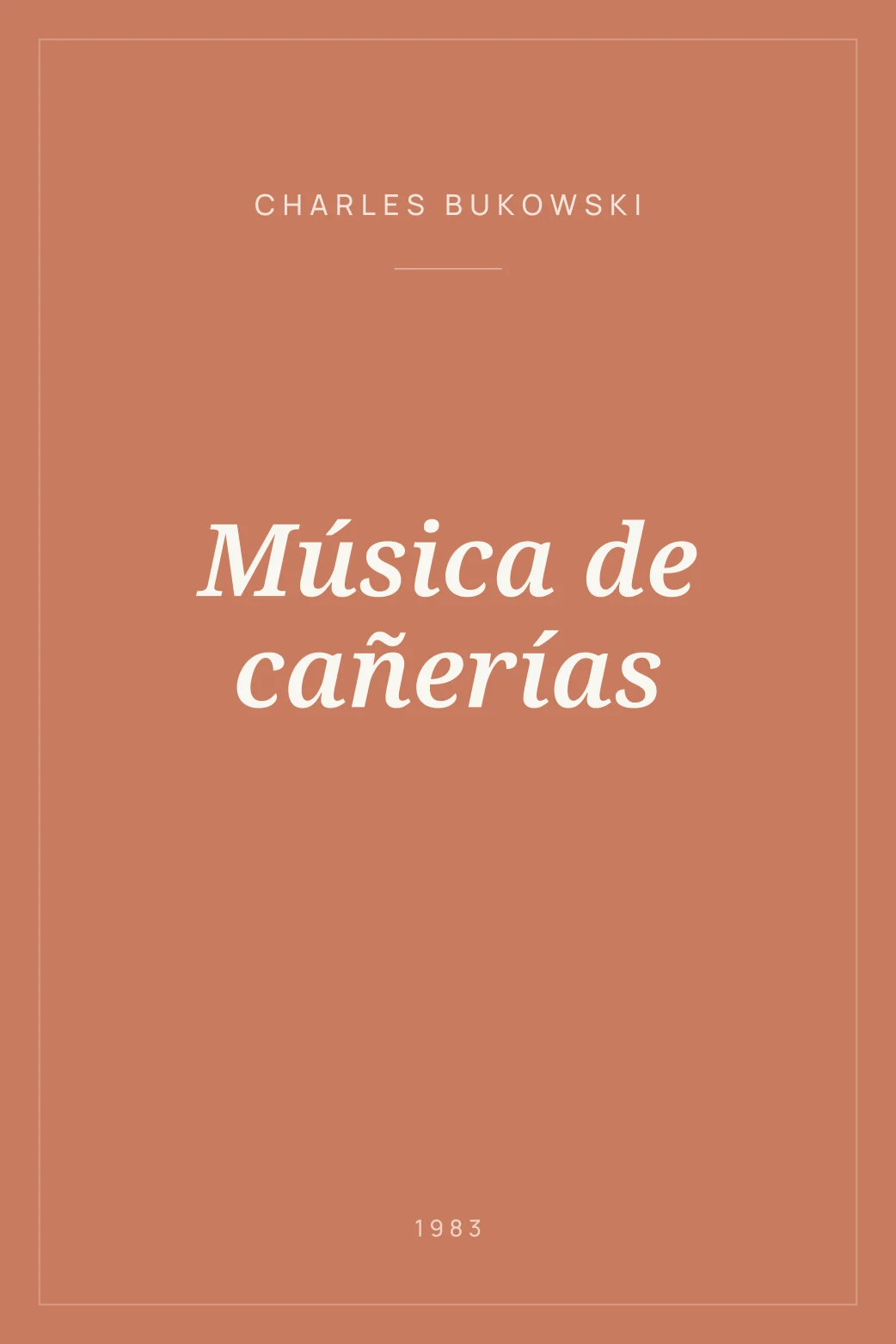 Portada de Música de cañerías