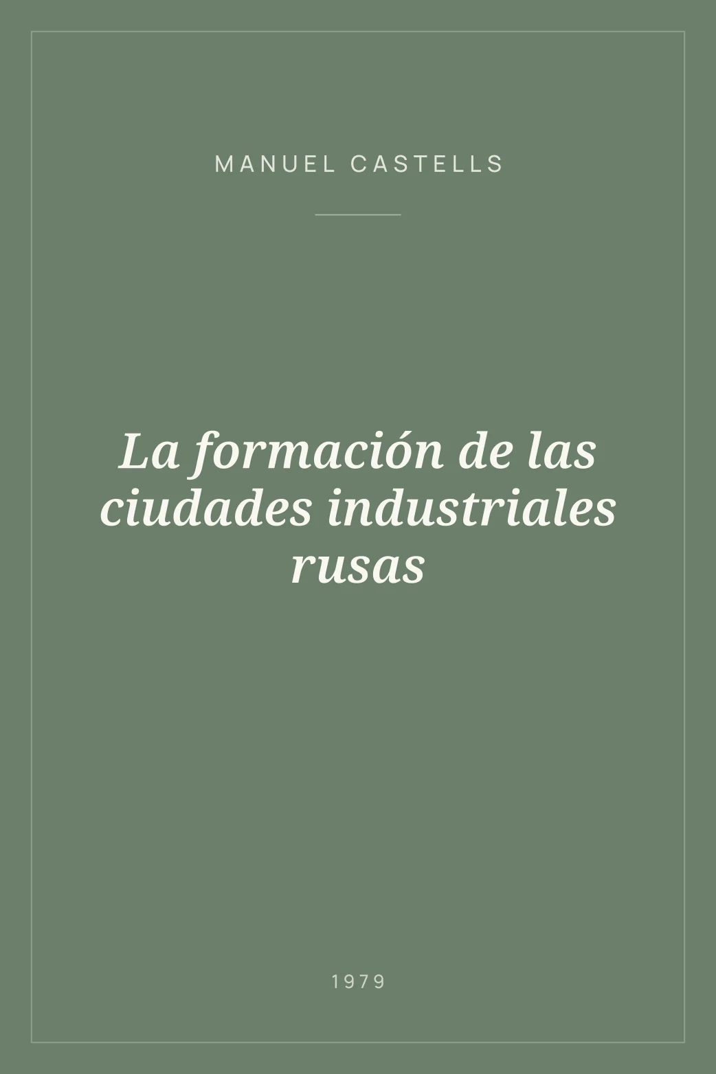 Portada de La formación de las ciudades industriales rusas
