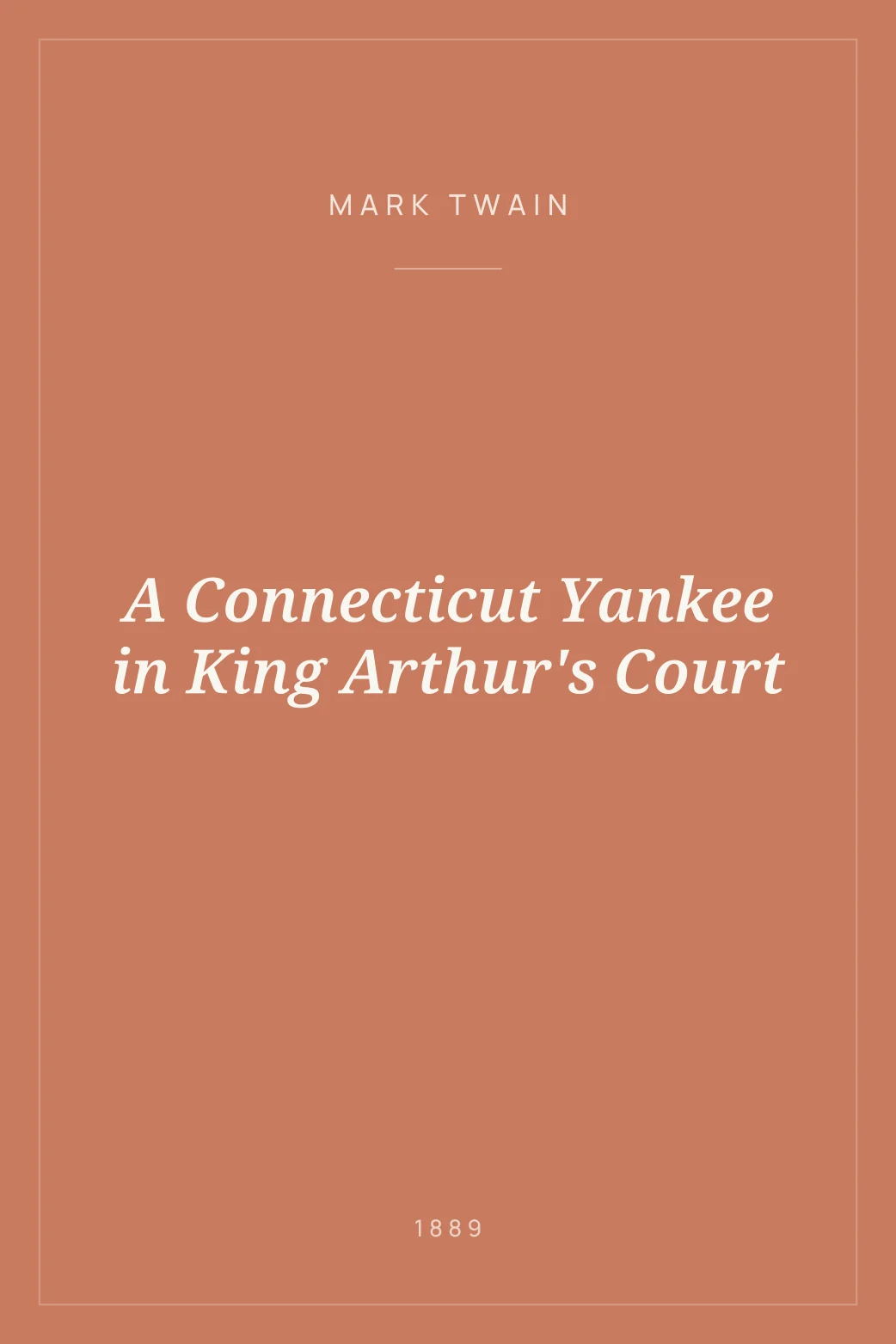 Portada de A Connecticut Yankee in King Arthur's Court