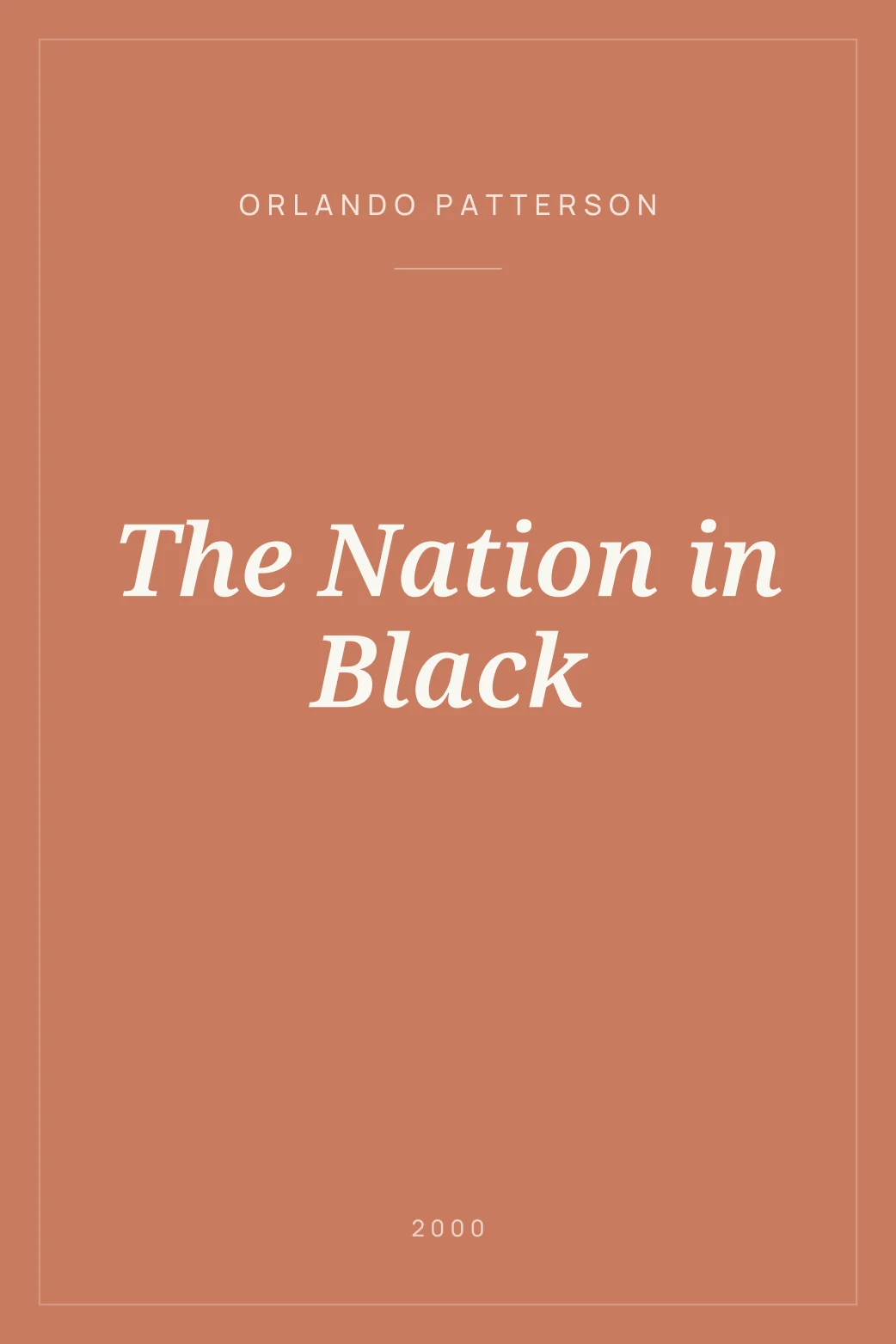 Portada de The Nation in Black