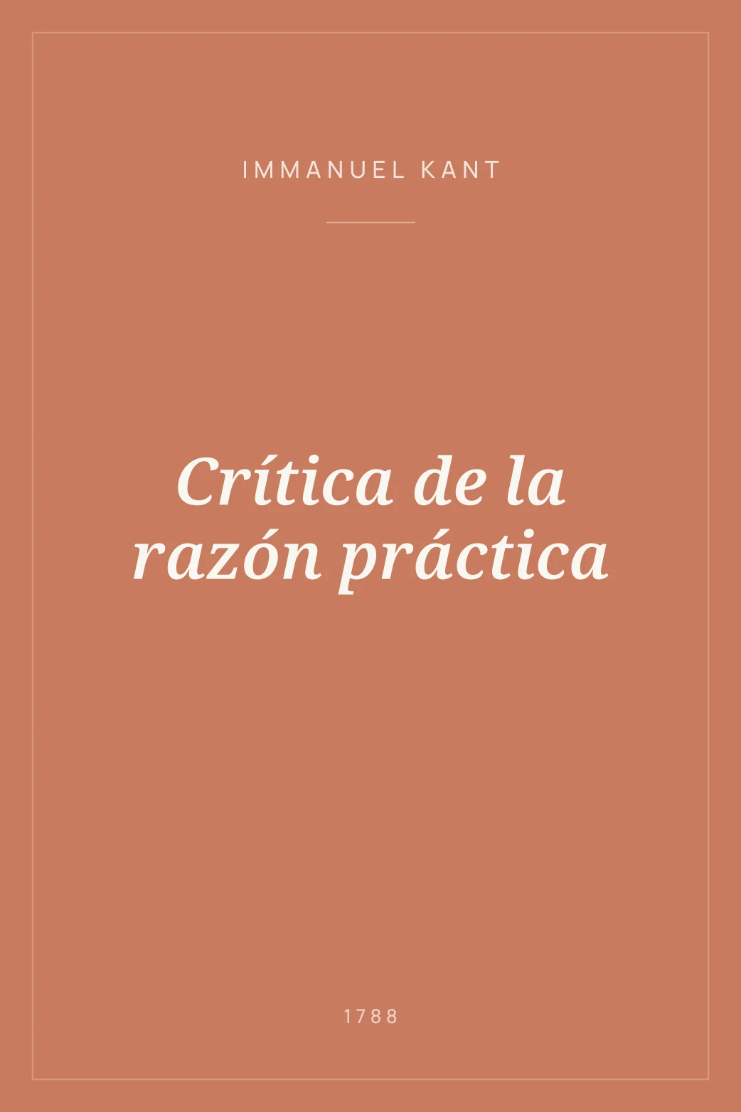 Portada de Crítica de la razón práctica