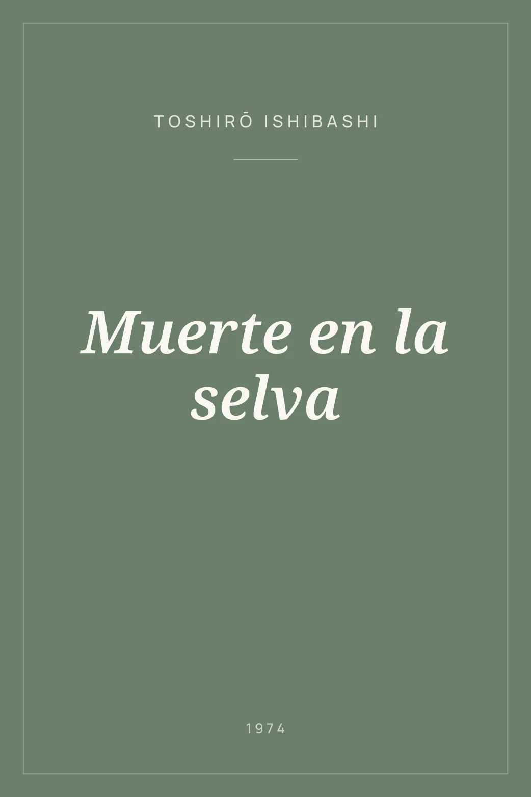 Portada de Muerte en la selva