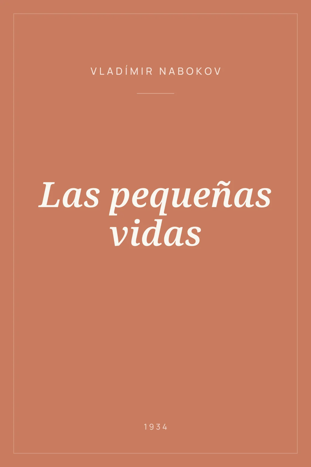 Portada de Las pequeñas vidas