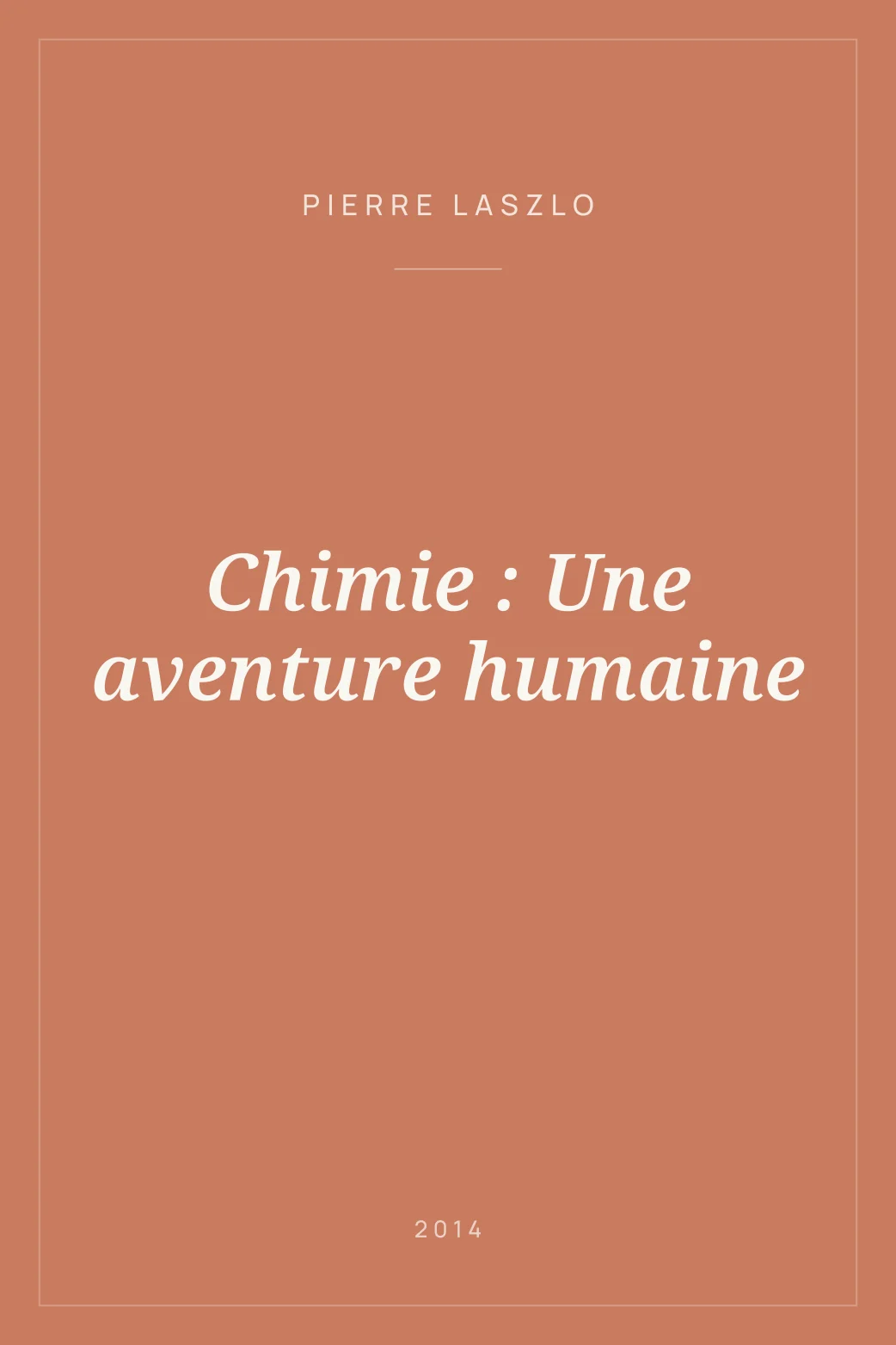 Portada de Chimie : Une aventure humaine