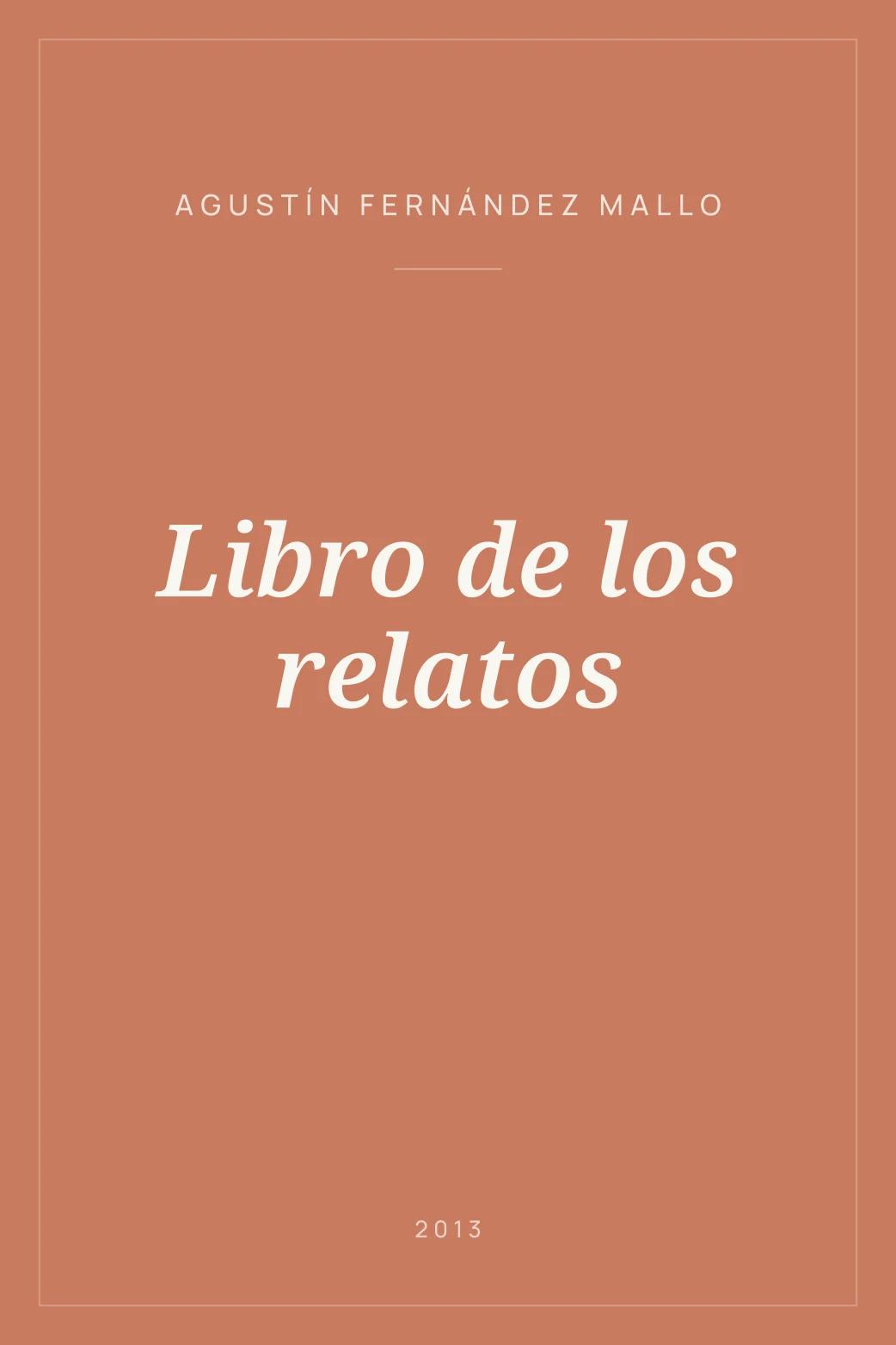 Portada de Libro de los relatos