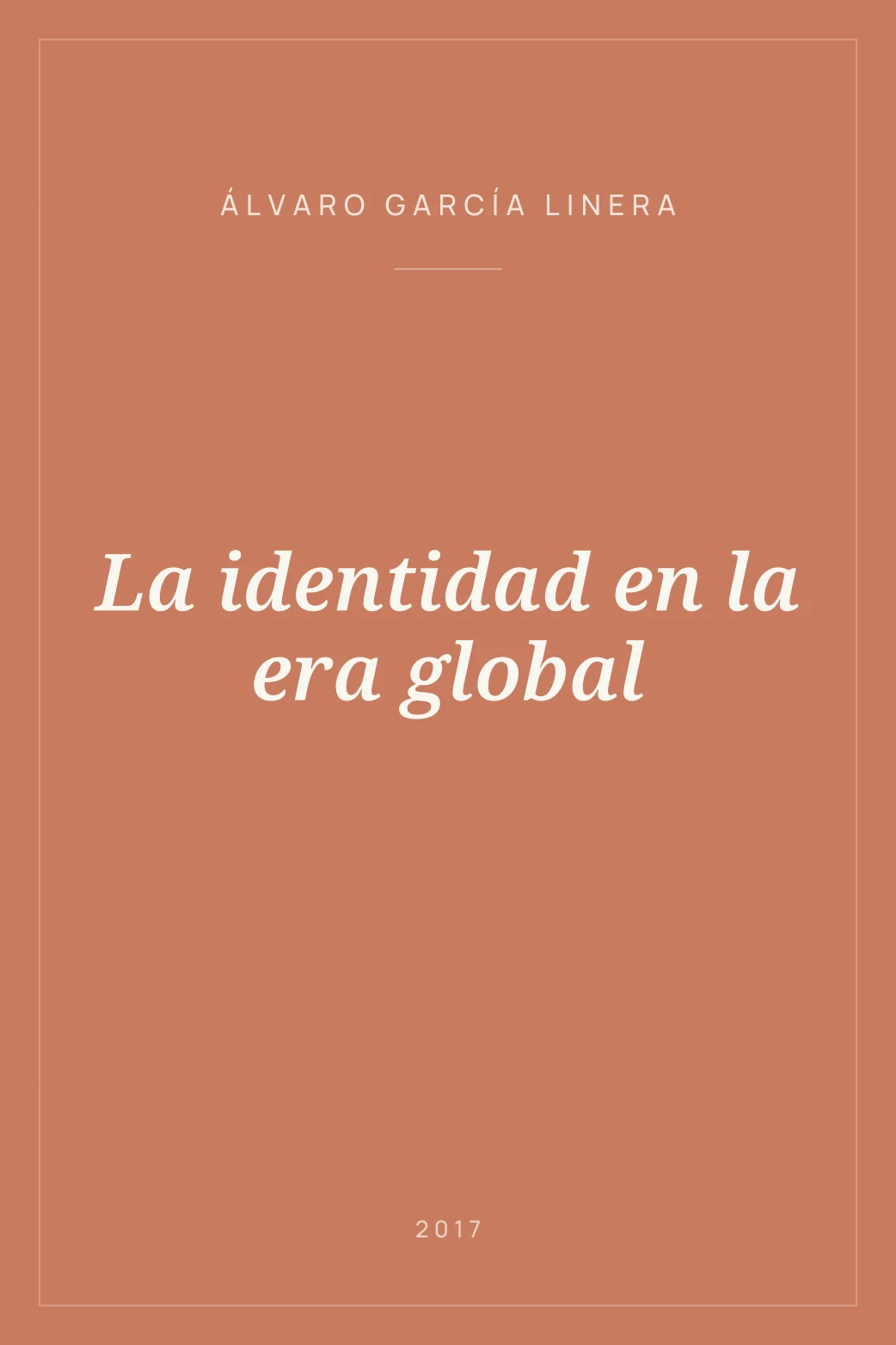 Portada de La identidad en la era global