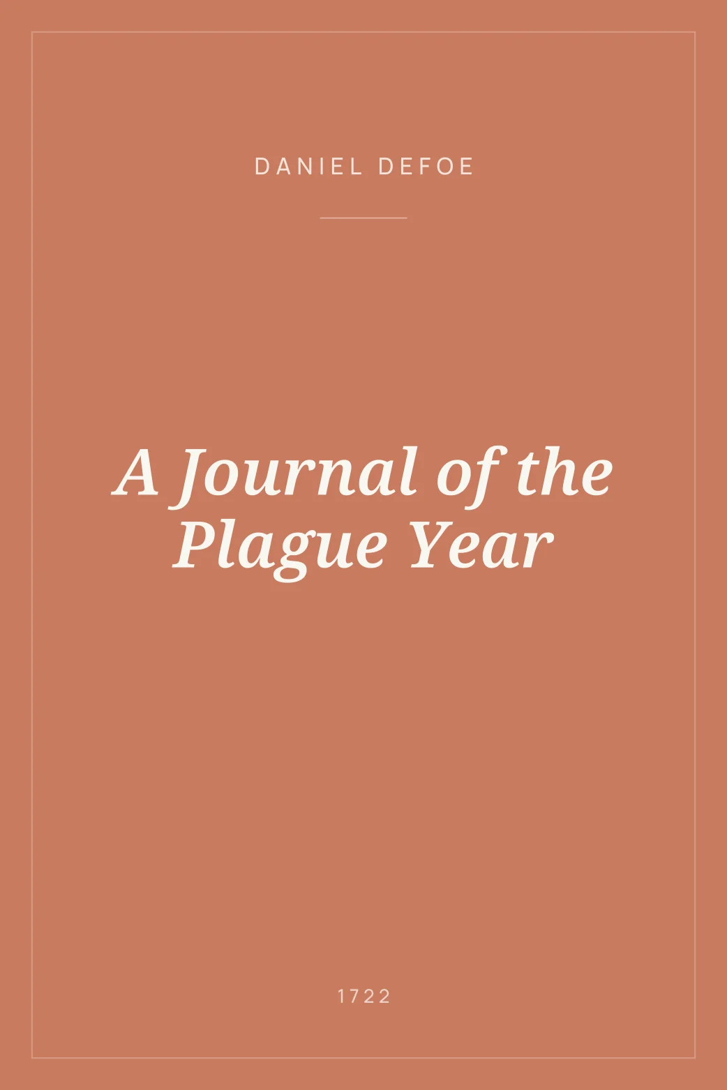 Portada de A Journal of the Plague Year