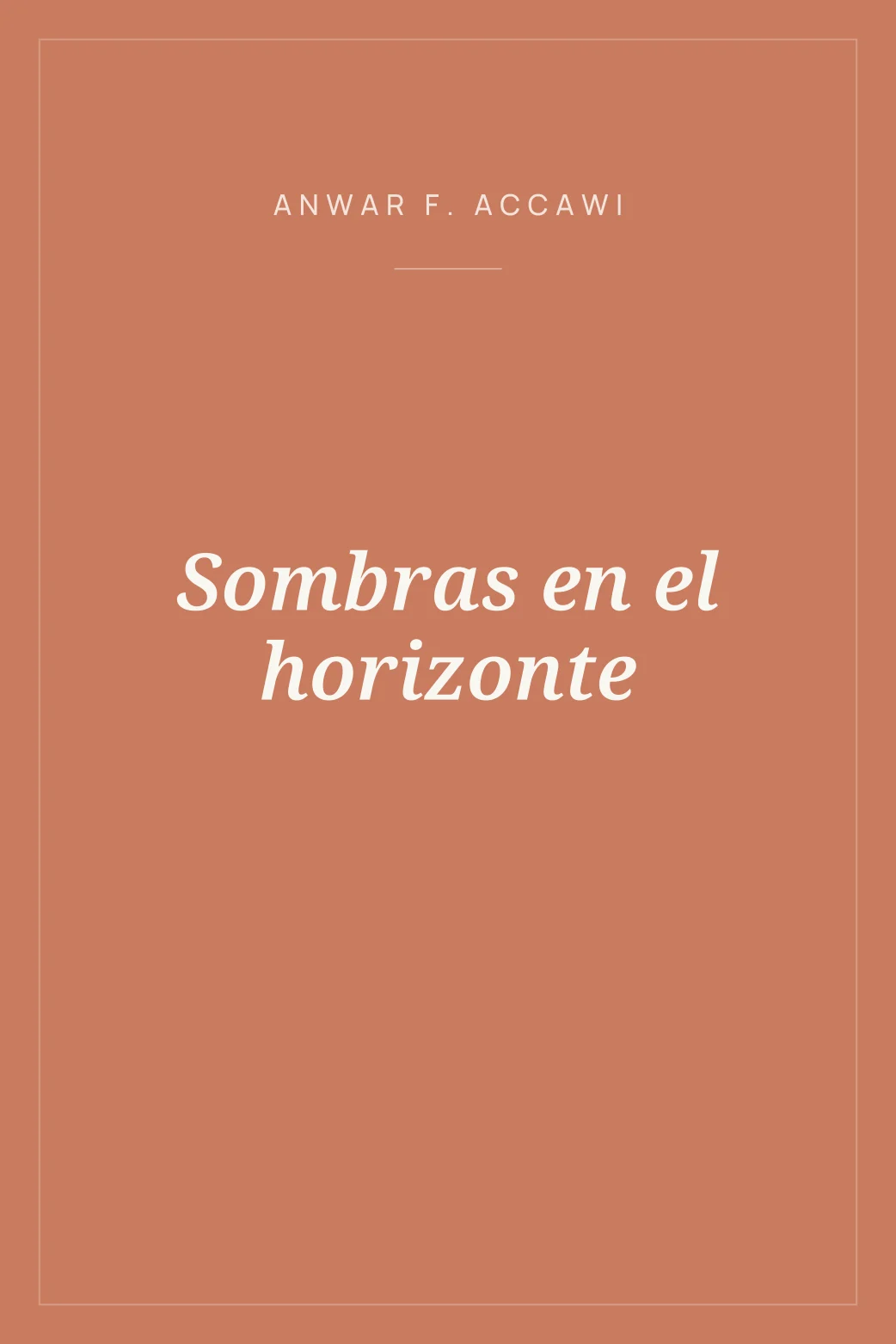 Portada de Sombras en el horizonte