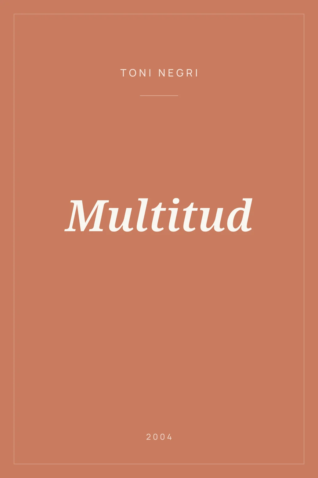 Portada de Multitud