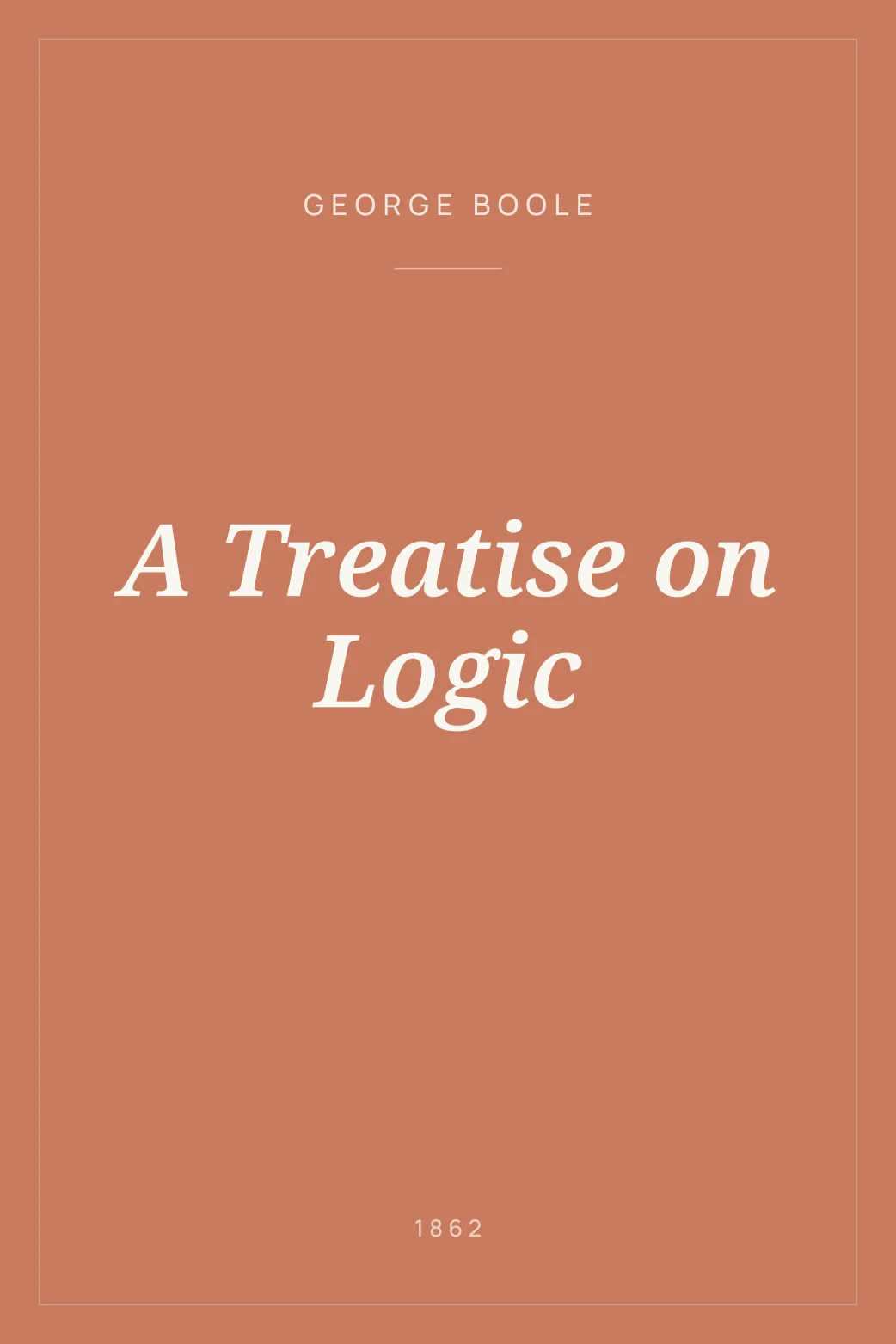 Portada de A Treatise on Logic