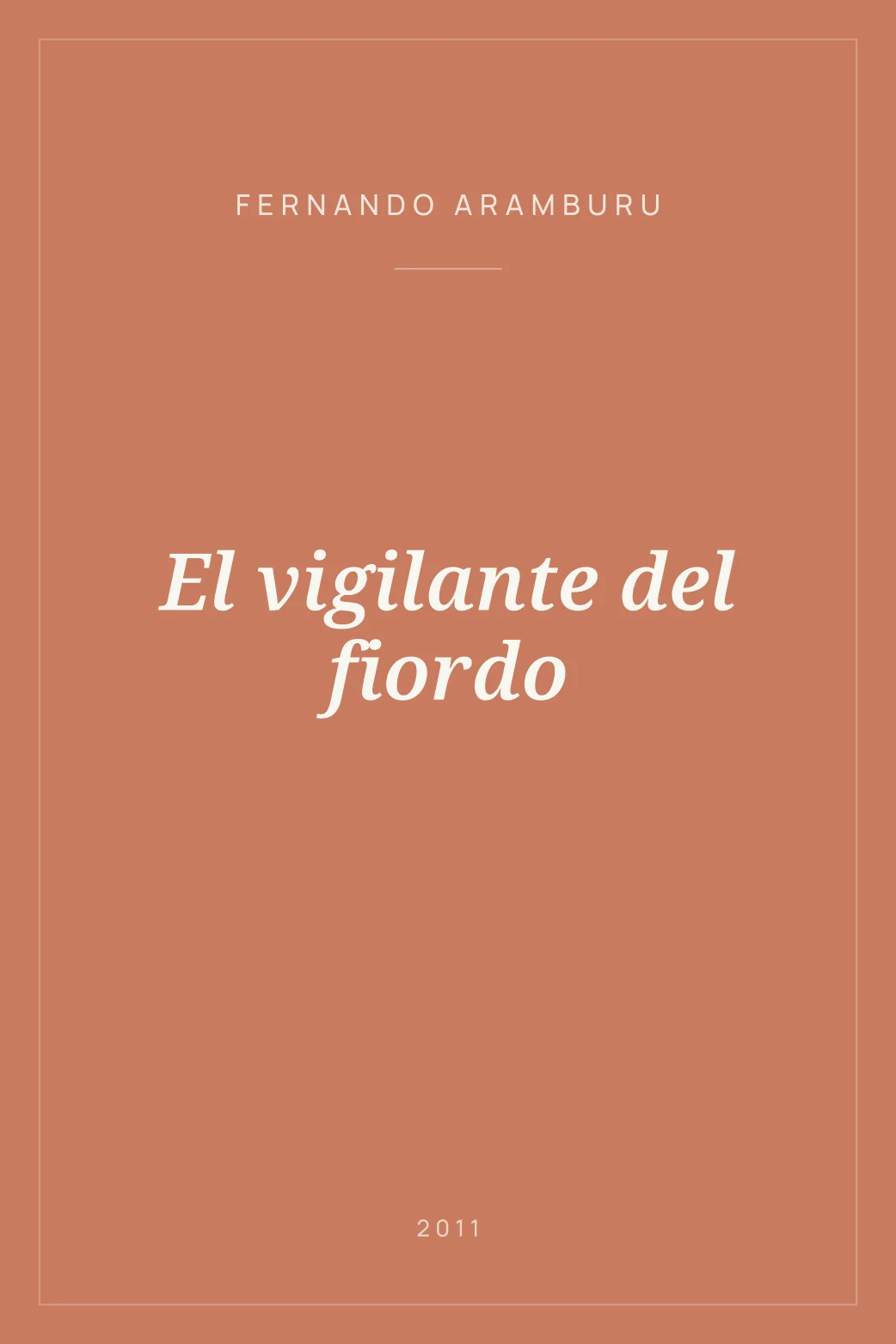 Portada de El vigilante del fiordo