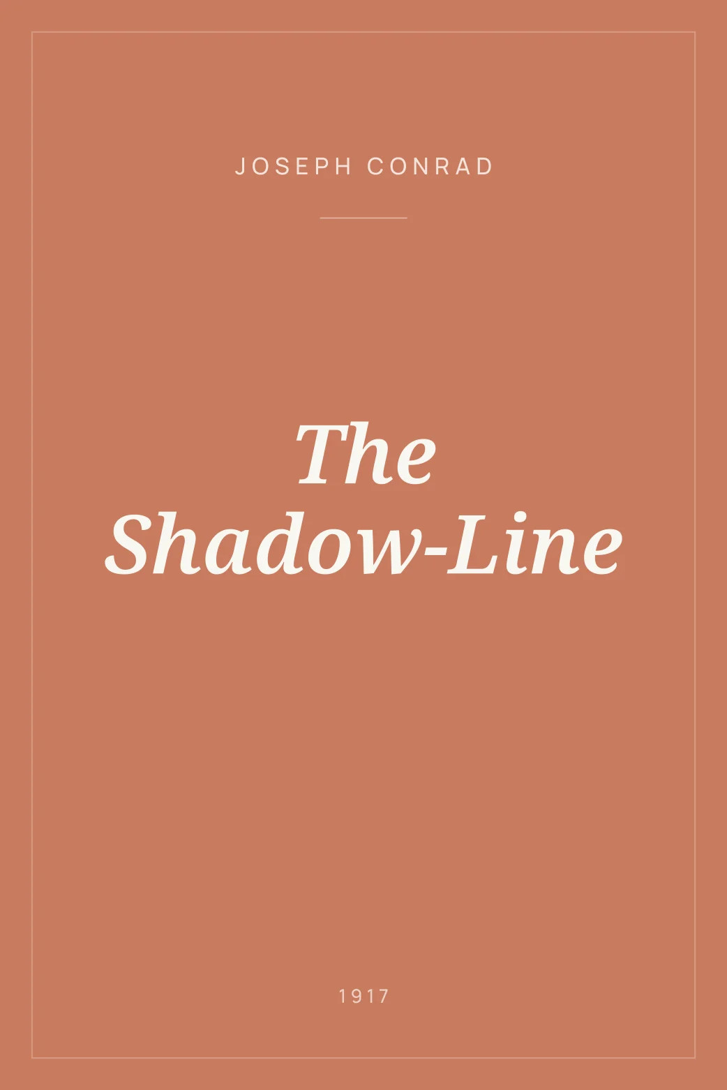 Portada de The Shadow-Line