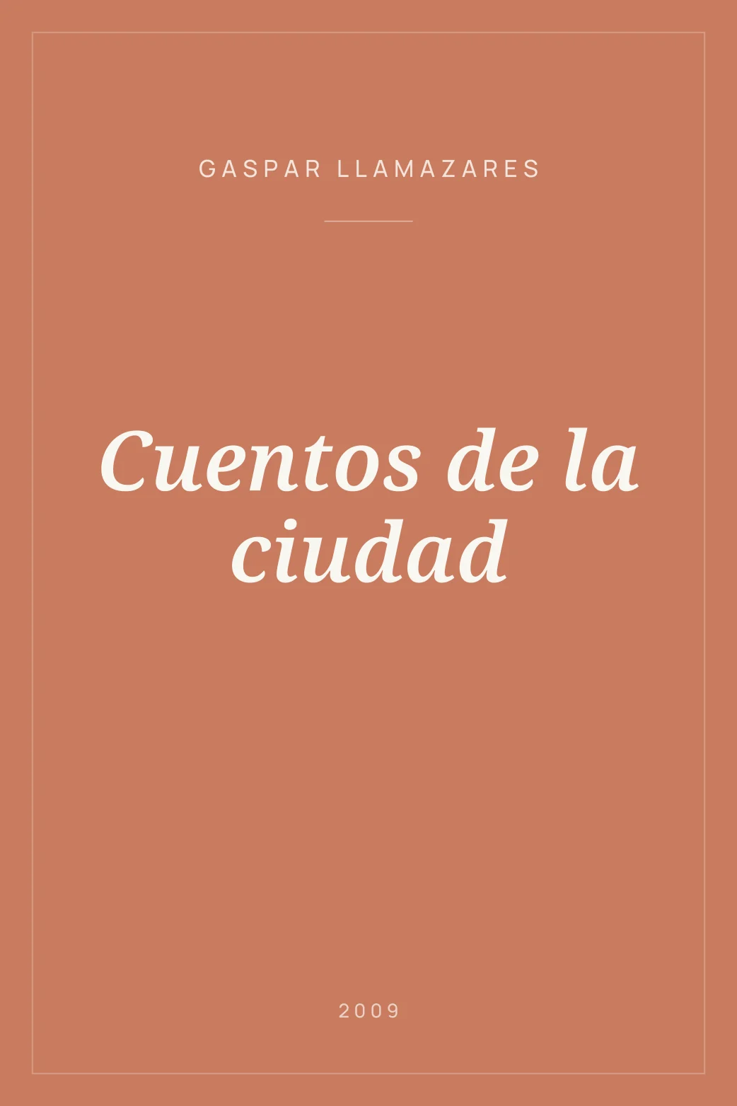 Portada de Cuentos de la ciudad