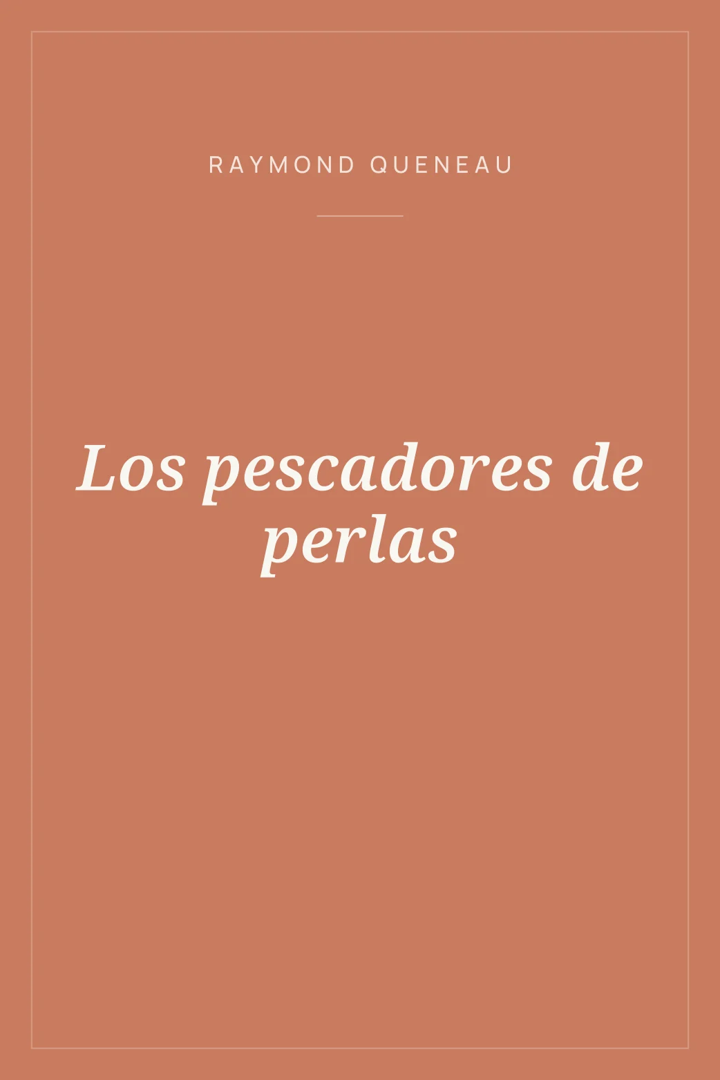 Portada de Los pescadores de perlas