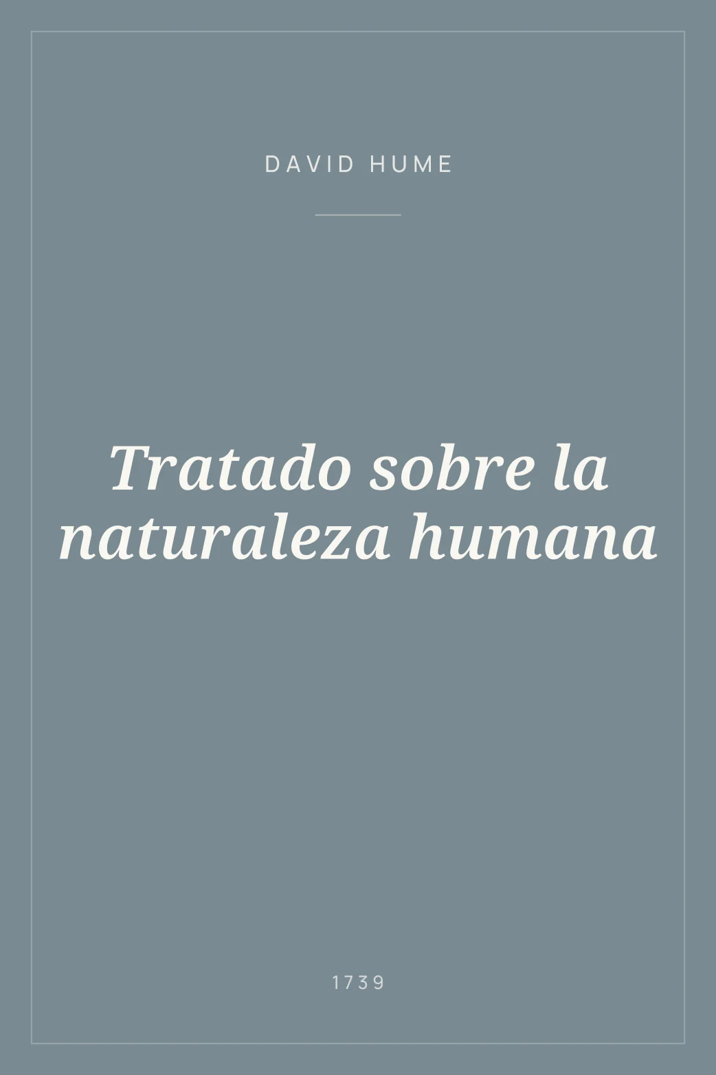 Portada de Tratado sobre la naturaleza humana
