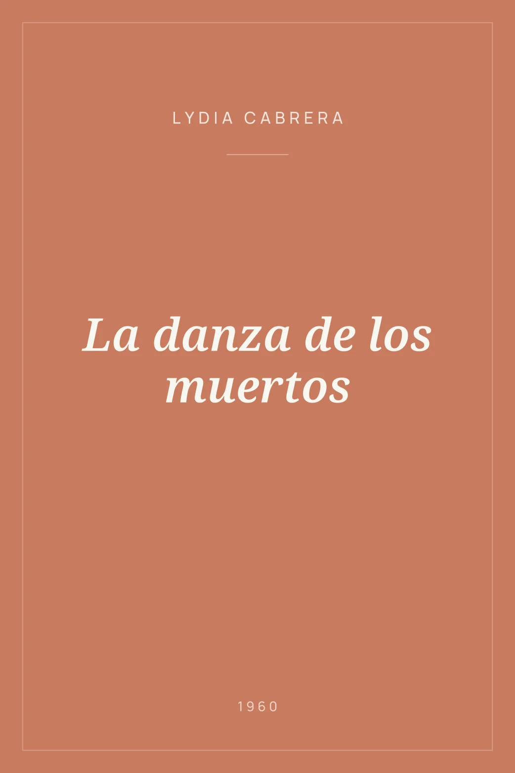 Portada de La danza de los muertos